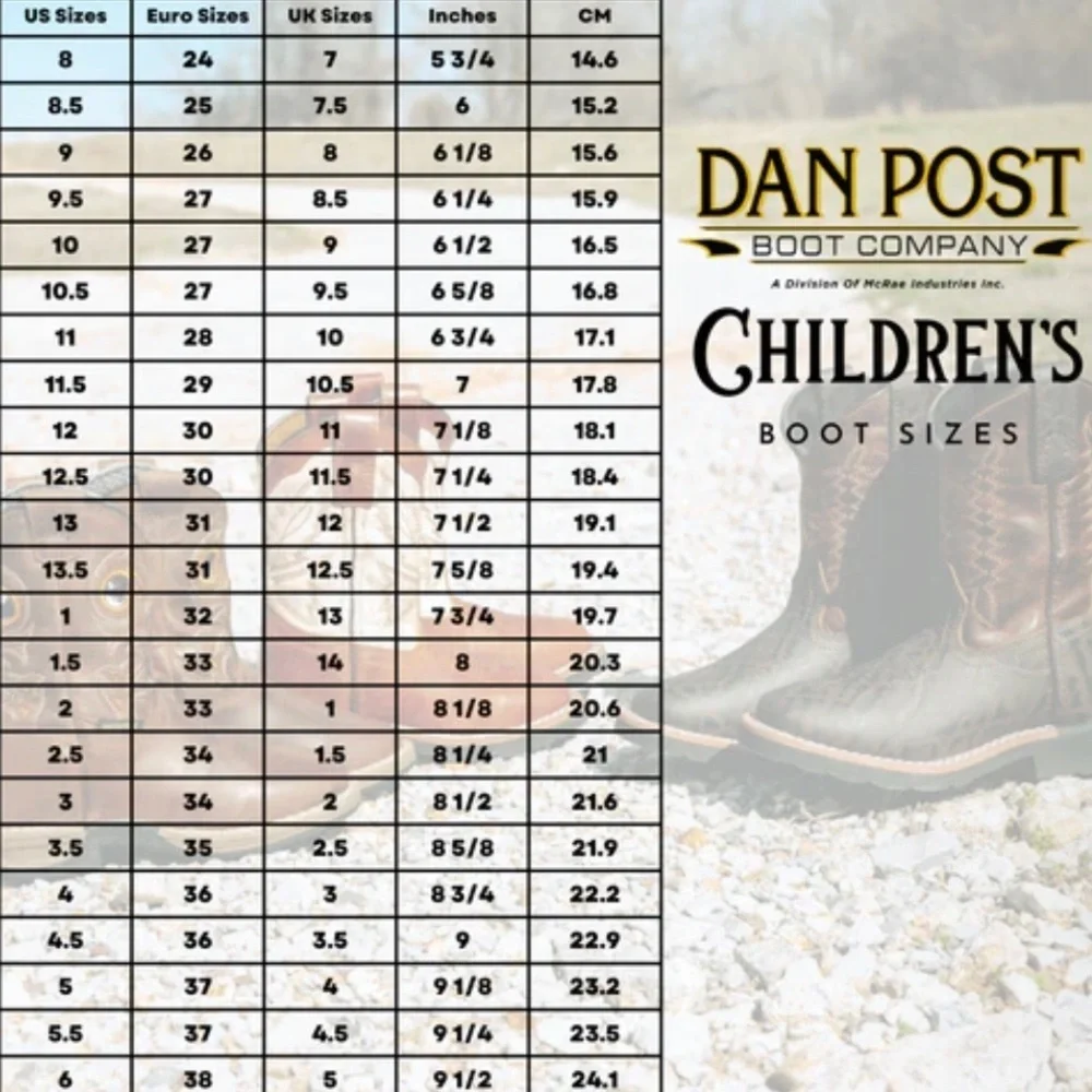 Dan Post Rumi Leather & Calf Hair Western Cowgirl Boots-Kids 13-Brown/Multicolor